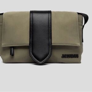Jacquemus Men's Beige and Dark Brown cross body bag.
